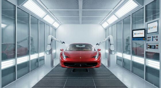 High-Performance Automated Robotic Paint Finishing System & Down-Draft Spray Booth for Automotive OEMs and Body Shops