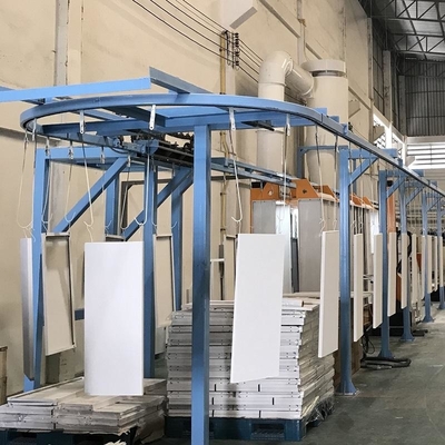 Metallische Artikel Industrielle Überkopffördersysteme Beschichtung Lösung für übergroße Produkte