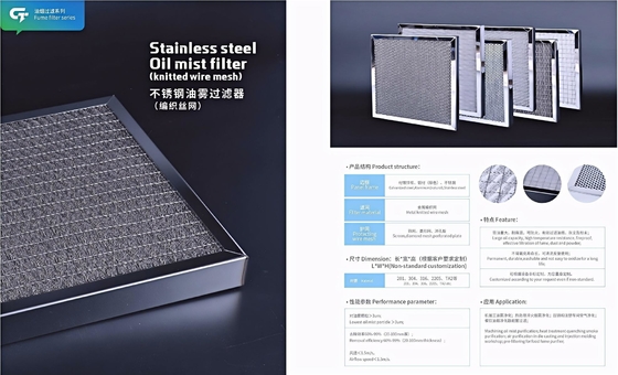 Anpassbarer Industrieölnebelfilter - Hochleistungs-Edelstahl