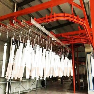 Automatische Pulverbeschichtungslinie für die Großfabrikproduktion von Ersatzteilen