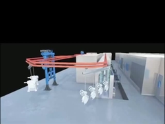 Robuste Oberflächenförderanlage Vertikale Pulverbeschichtungslinie Förderfarblinie für eine gleichbleibende Beschichtung