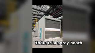 Hochleistungs-Industriespritzkabine mit Schienentransportsystem | CoatTech